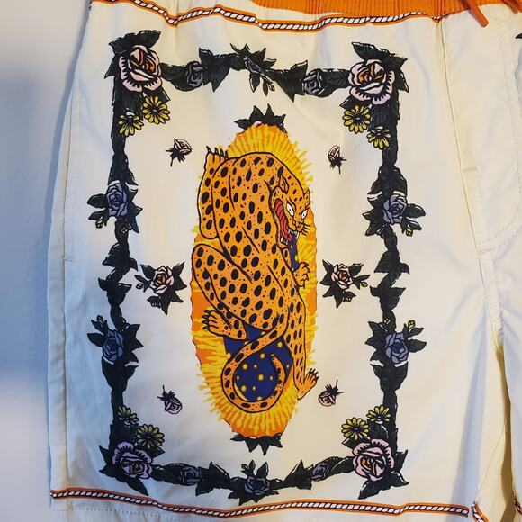 Brixton New Mens S Voyage Hybrid Short 5.5" Mexico City Jaguar Relaxed Stretch - Picture 6 of 12